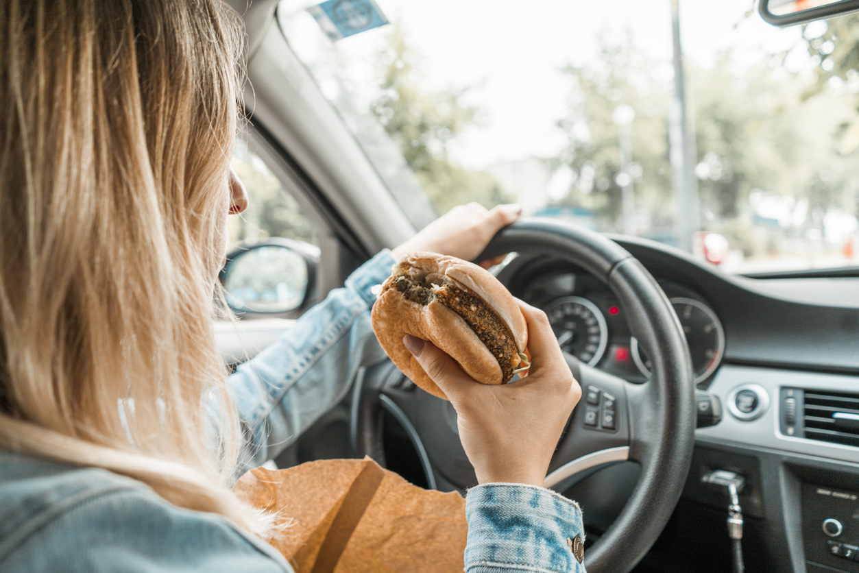 How Common Are Car Accidents Due To Eating While Driving?