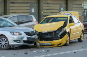 Taxi and Car Accident